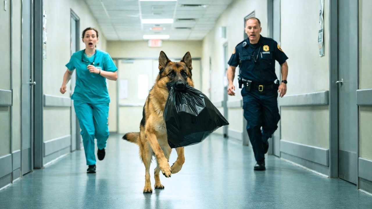 Un Chien Policier Apporte Un Sac-Poubelle Noir À L’Hôpital — Ce Qu’Il Contient Est Choquant