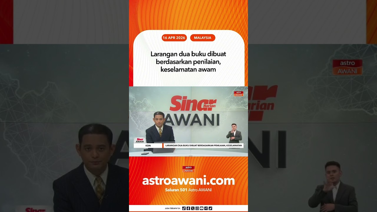 Larangan dua buku dibuat berdasarkan penilaian, keselamatan awam