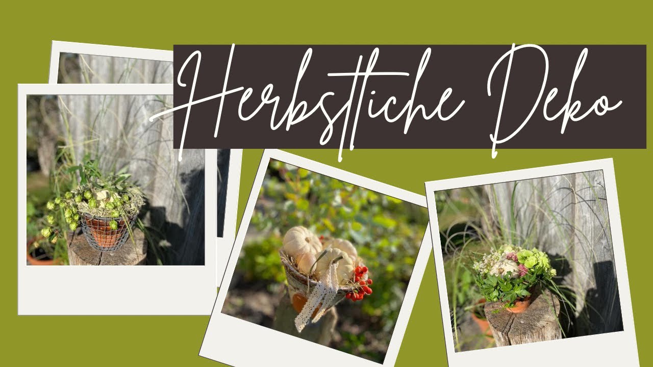 Schnelle und einfache herbstliche Deko zaubern * Herbstdekoration * autumdecor *