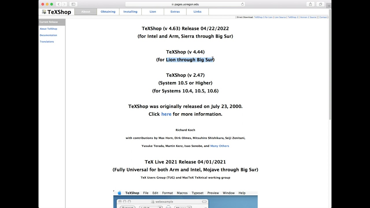 LaTeX #1: Instalación de MacteX y TexShop en MacOS