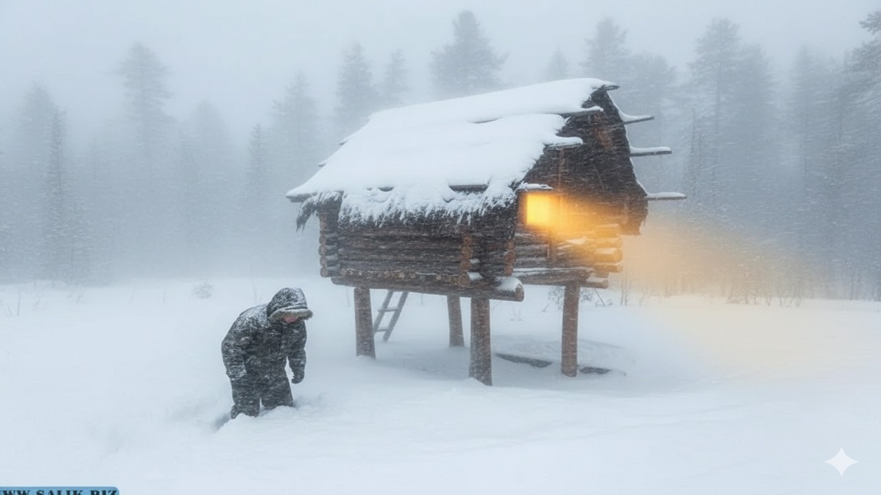 【氷点下-40℃】極寒の廃墟で独り。命がけの雪中キャンプと極限のサバイバル。