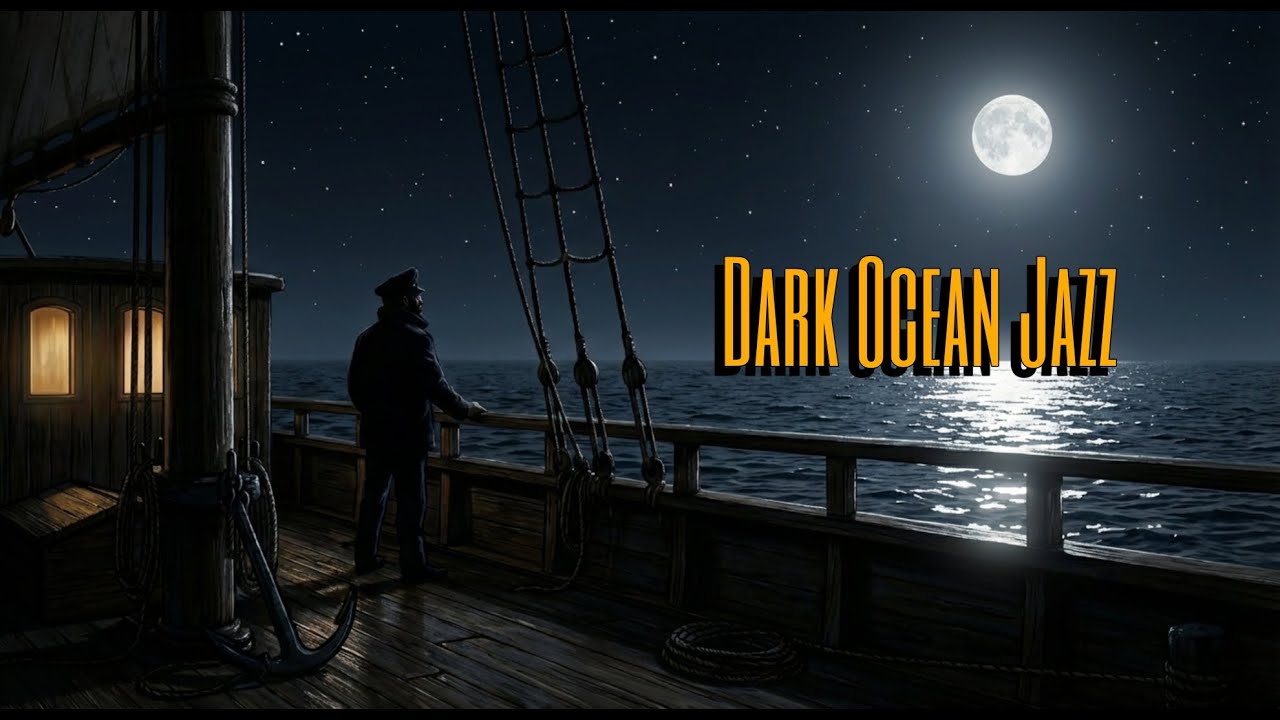 Ocean Noir Jazz — Moonlit Waves, Silent Deck, and Vintage Late Night Jazz