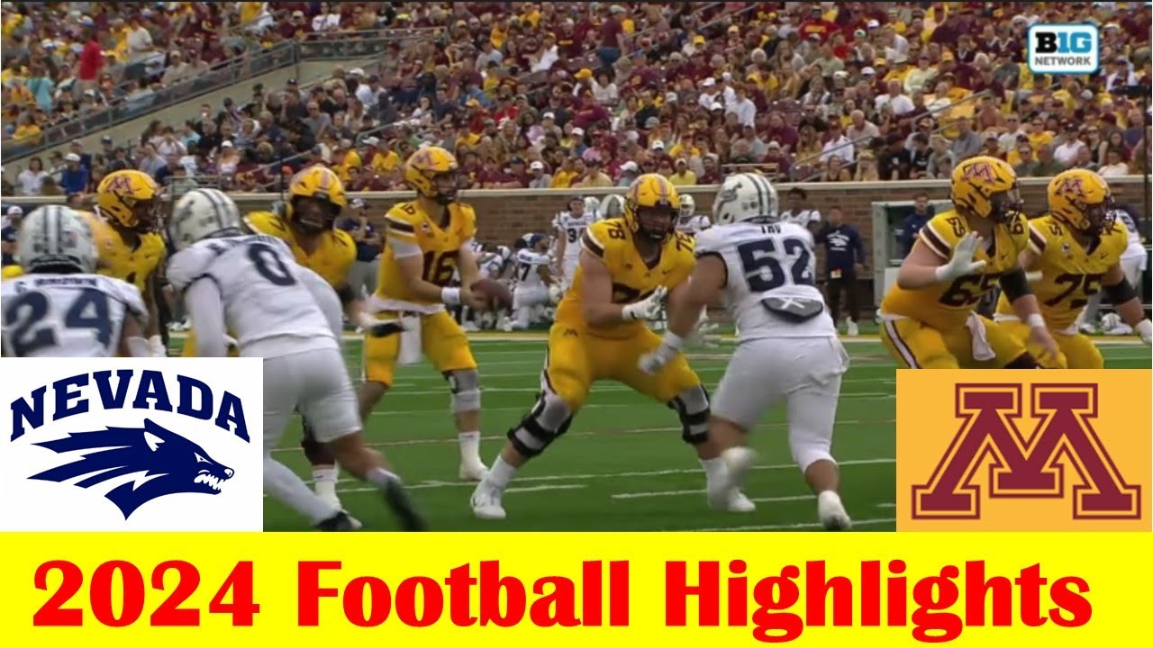Nevada vs Minnesota Football Game Highlights 9 14 2024