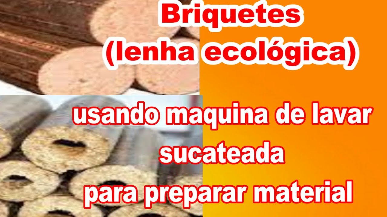 como preparar material para lenha ecológica (BRIQUETES)