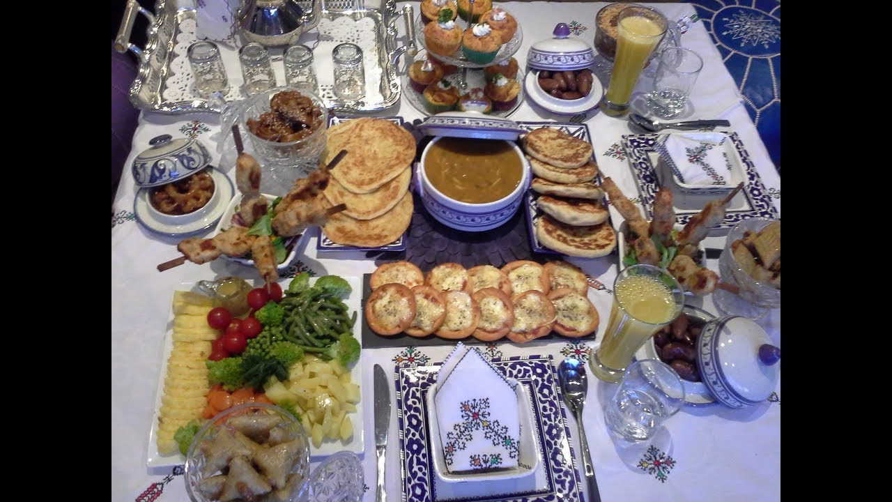 اول مائدة رمضانية بأفكار متنوعة سهلة ولذيذة لا تفوتكم 🌙🌙رمضان مبارك سعيد