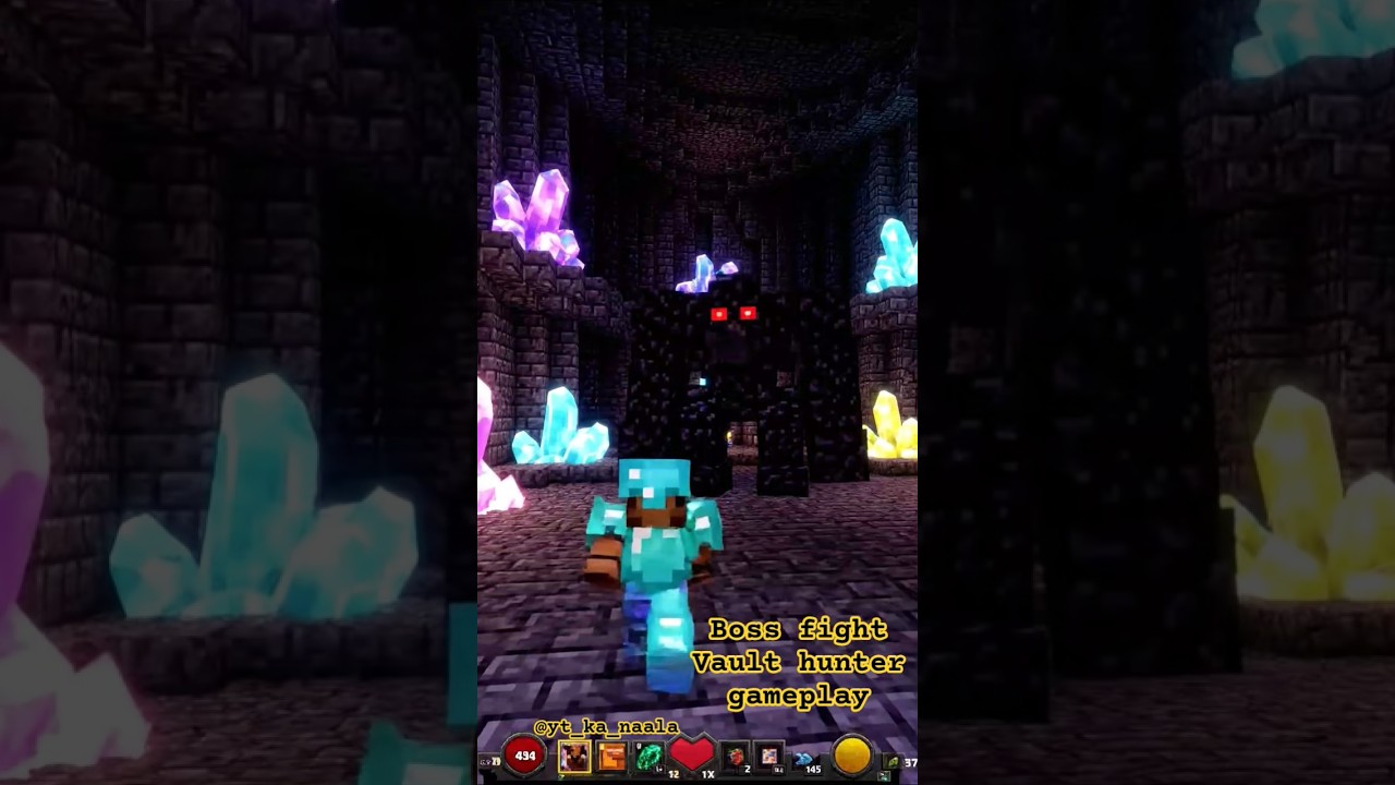 boss fight in vault hunter minecraft gameplay 