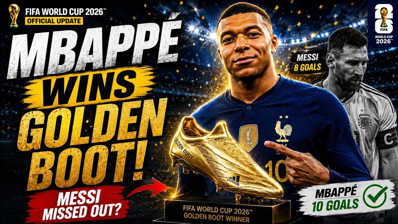 МБАППЕ ВЫИГРАЛ ЗОЛОТУЮ БУТСУ! 🏆 Официальные итоги ЧМ-2026 | Месси: 8 голов | Новости футбола