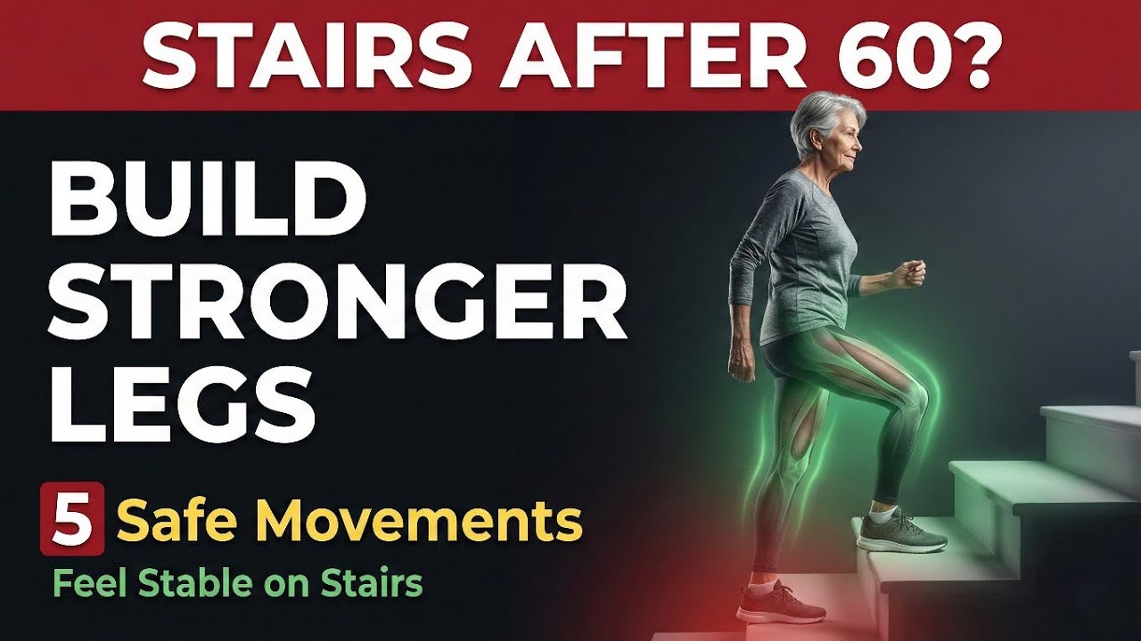 After 60, Build Stronger Legs for Stairs With These 5 Safe Movements