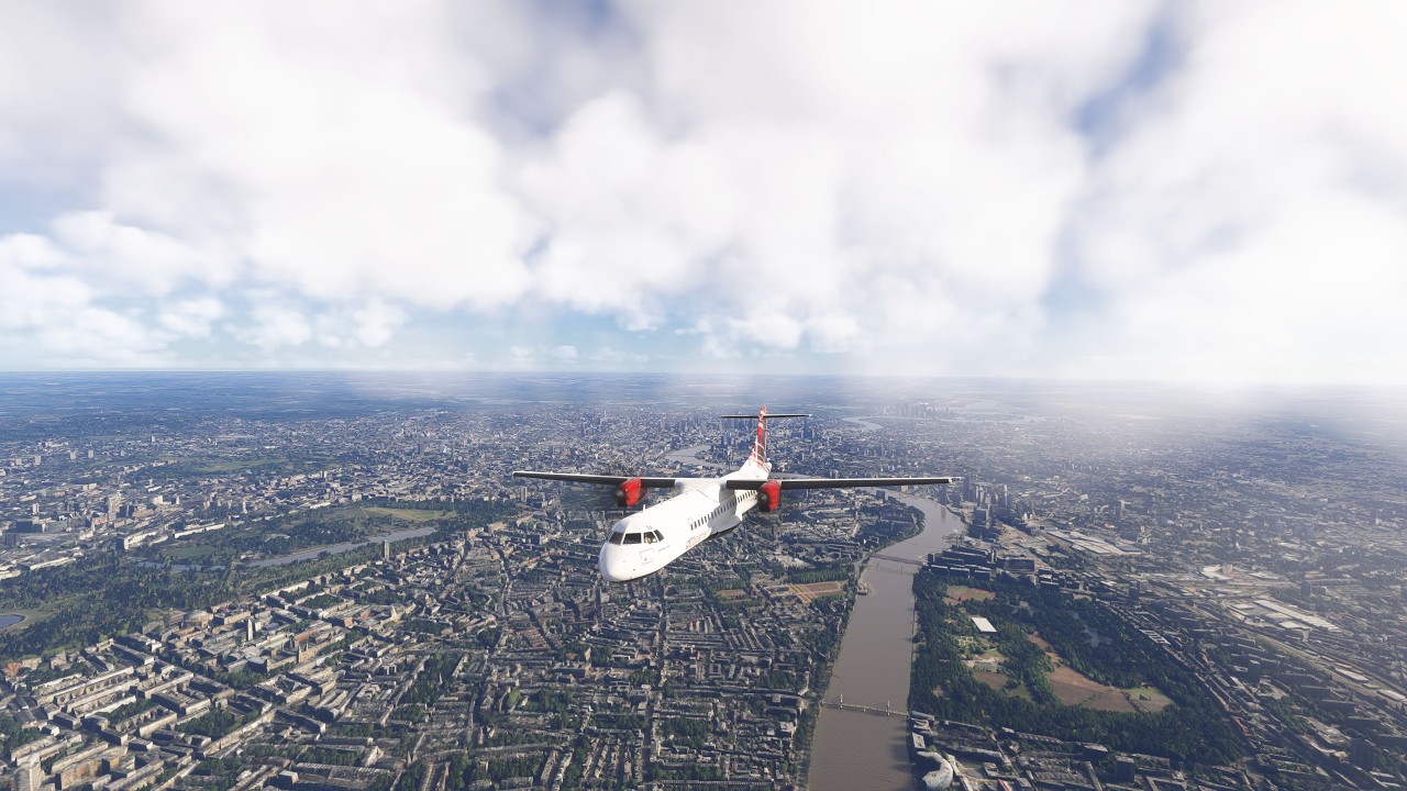 MSFS 2024 Isle of Man to London Heathrow (EGNS-EGLL) BATC 4K ATR72-600