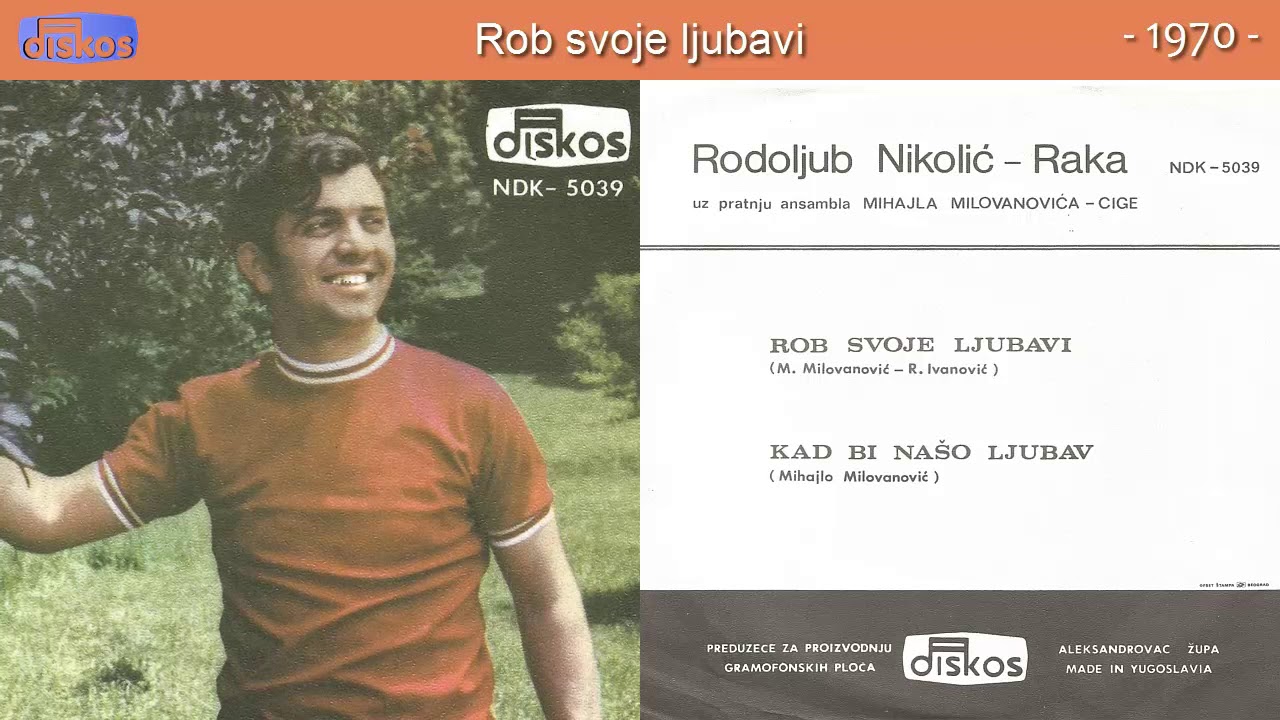Raka Nikolic - Rob svoje ljubavi - (Audio 1970)