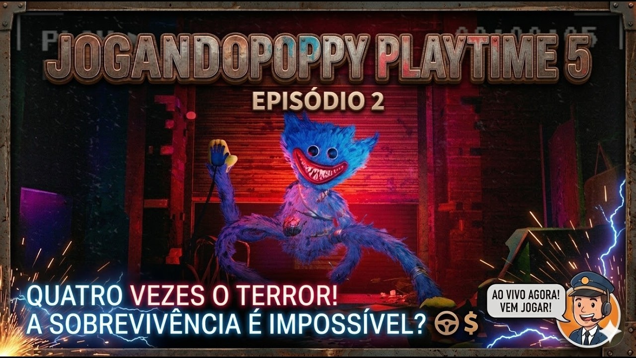 PÂNICO TOTAL! 😱 Poppy Playtime 5: Ep 2 AO VIVO #terror