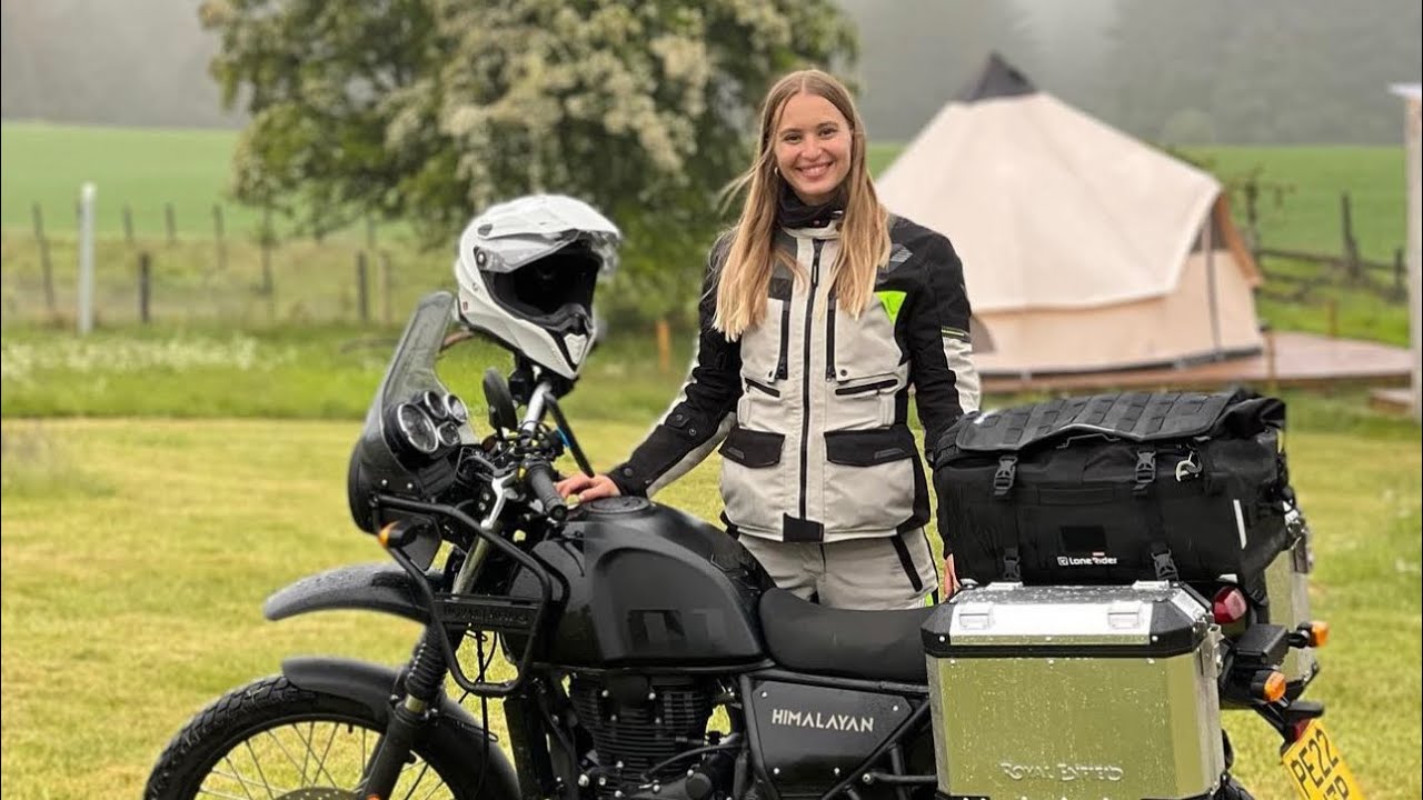 Rainy Scotland 🏴󠁧󠁢󠁳󠁣󠁴󠁿 riding Royal Enfield Himalayan / Dominika Rides / Quad Lock