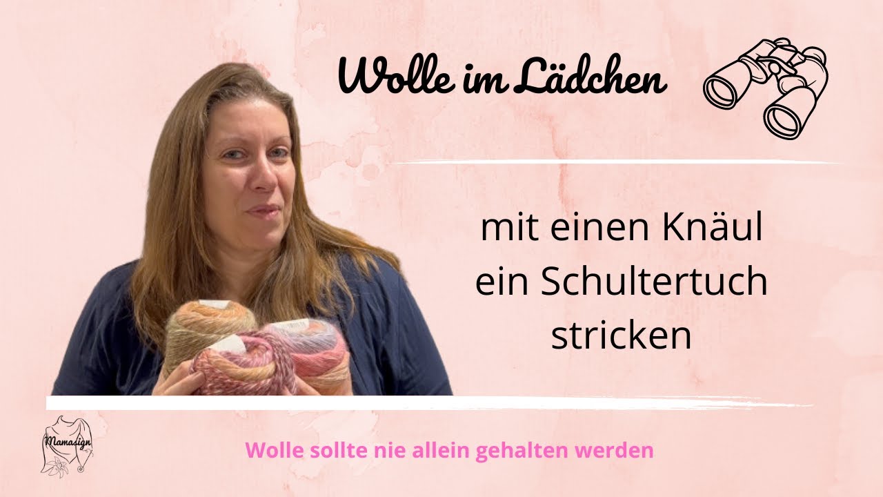 Mit der Sinfonia von Katia kannst Du aus nur einem Knäul ein Tuch stricken - mit Gratis Anleitung