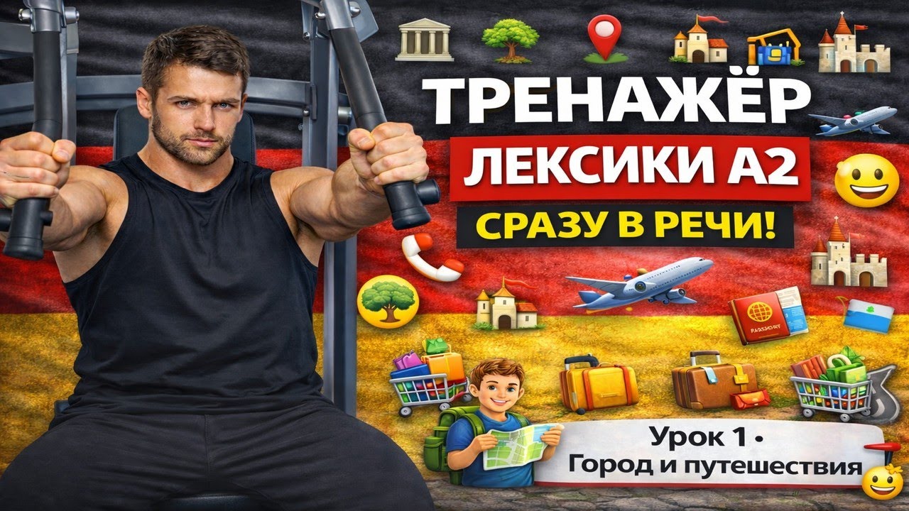 A2: слова в предложениях — Говори увереннее | Урок 1 · Город и путешествия.