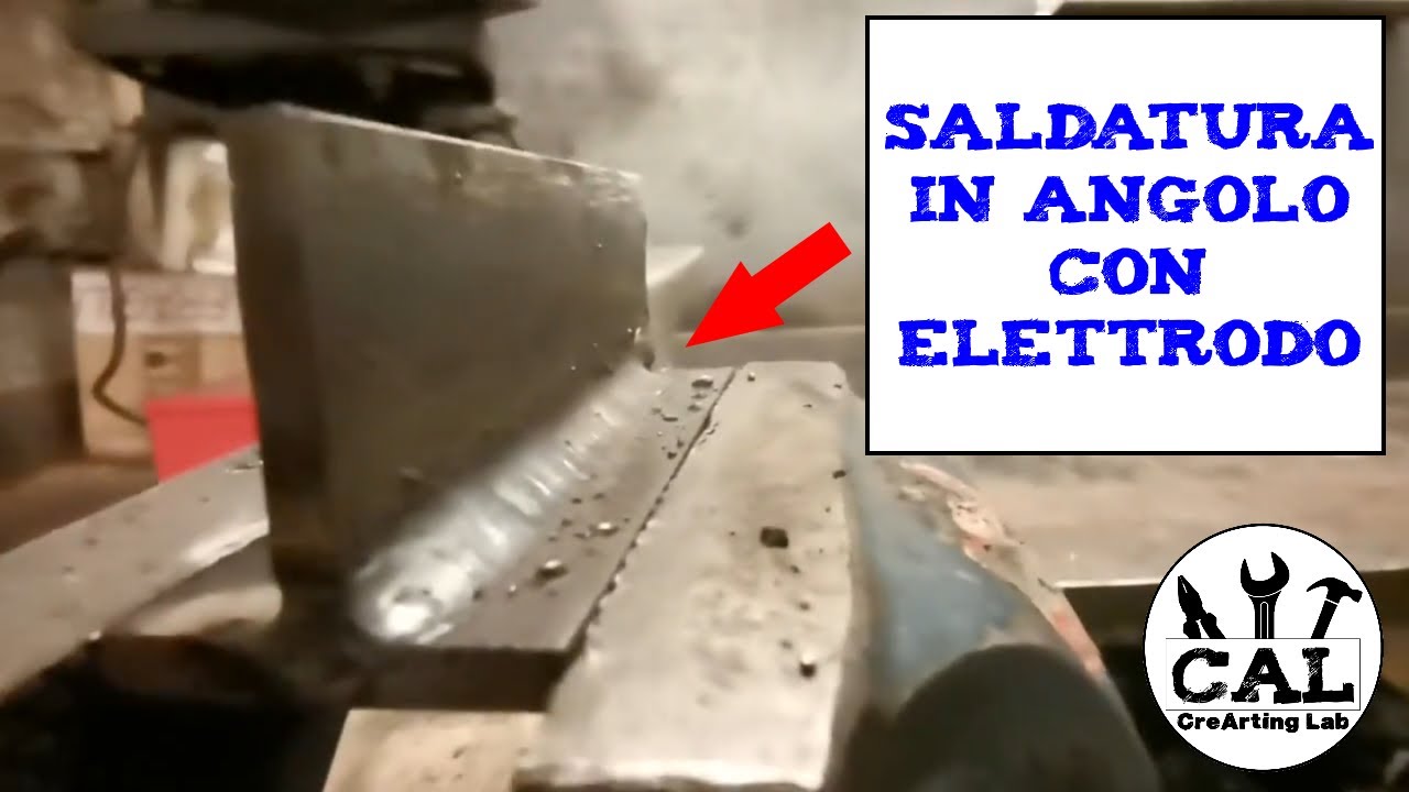 Saldatura in angolo con elettrodo