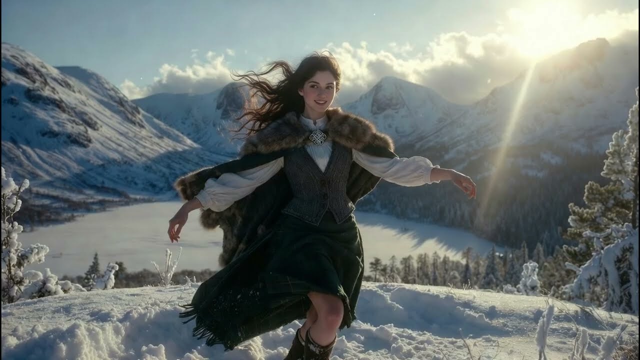 Cairngorms Winter Pulse: Scottish Celtic Instrumental | Crisp Fiddle & Whistle