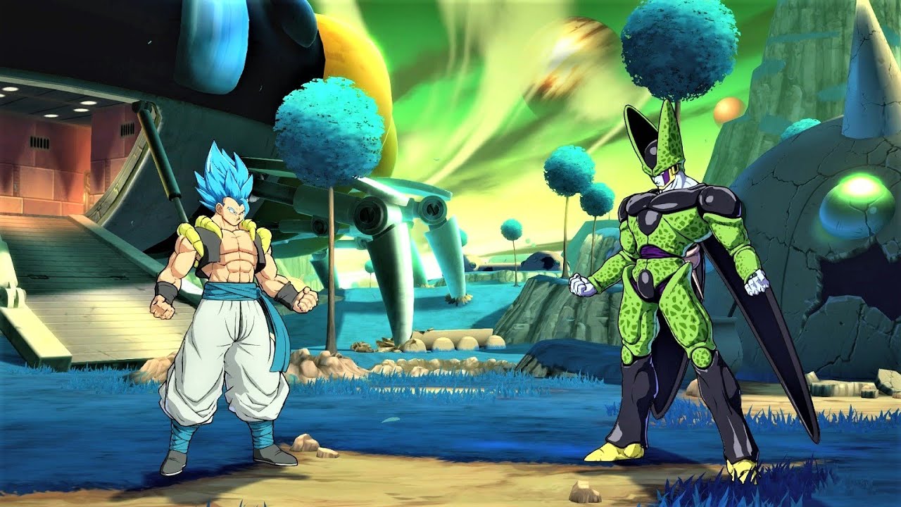 SSGSS Gogeta & Trunks vs Cell & Beerus (Hardest AI) - Dragon Ball FighterZ