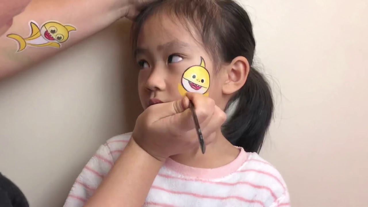 BabyShark Face Painting