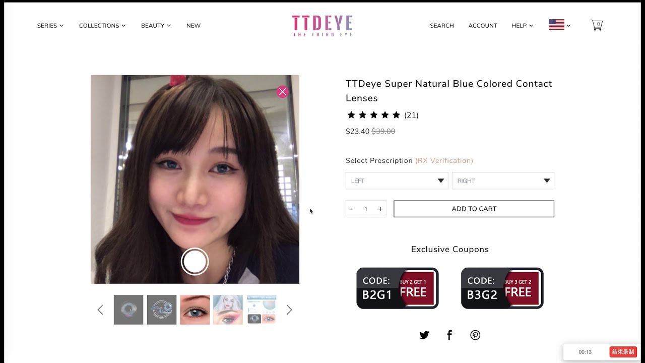 TTDEYE VIRTUAL TRY ON WebAR Experiences