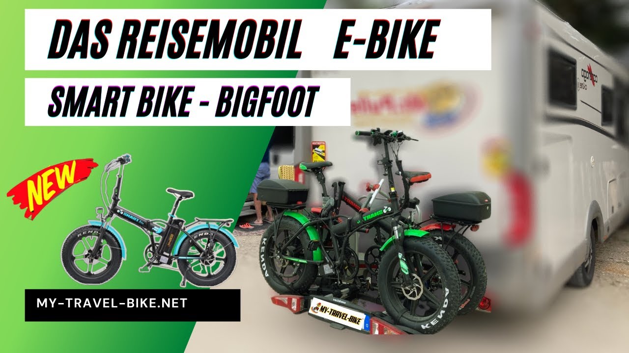 DAS Wohnmobil eBike | GÜNSTIG & GUT |  SMARTbike BigFoot | Pedelec für Strand, Schnee, Alltag