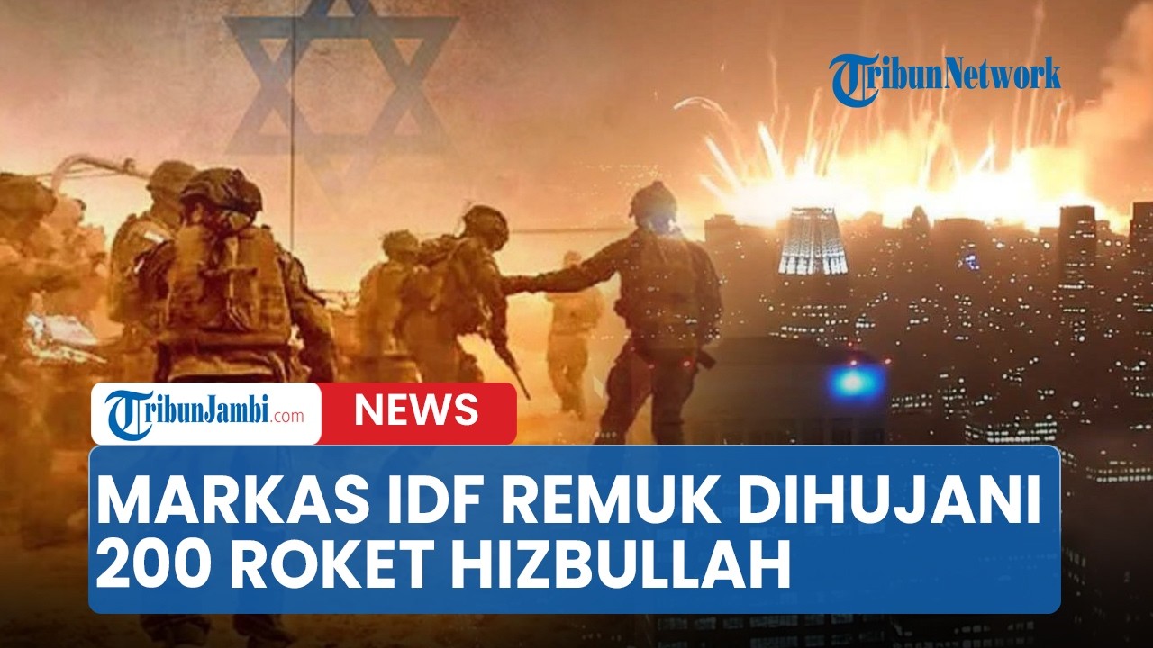 Kota Terbesar Israel di Bom! Markas IDF Remuk Dihujani 200 Roket Hizbullah