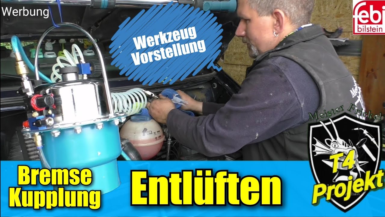 Druckluft bremsenentlüfter Vorstellung T4 Kupplung entlüften