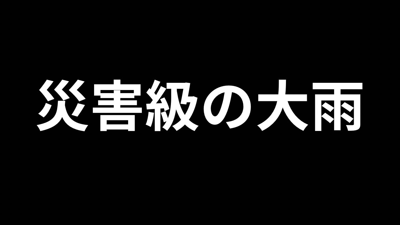 山形県の災害級の雨の中、仕事をしました。#錦鯉#koi
