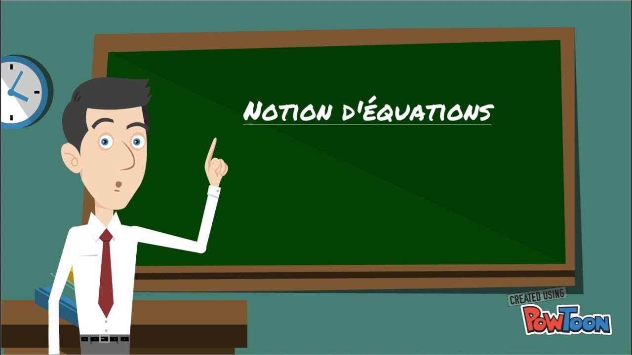 Notions d'équations