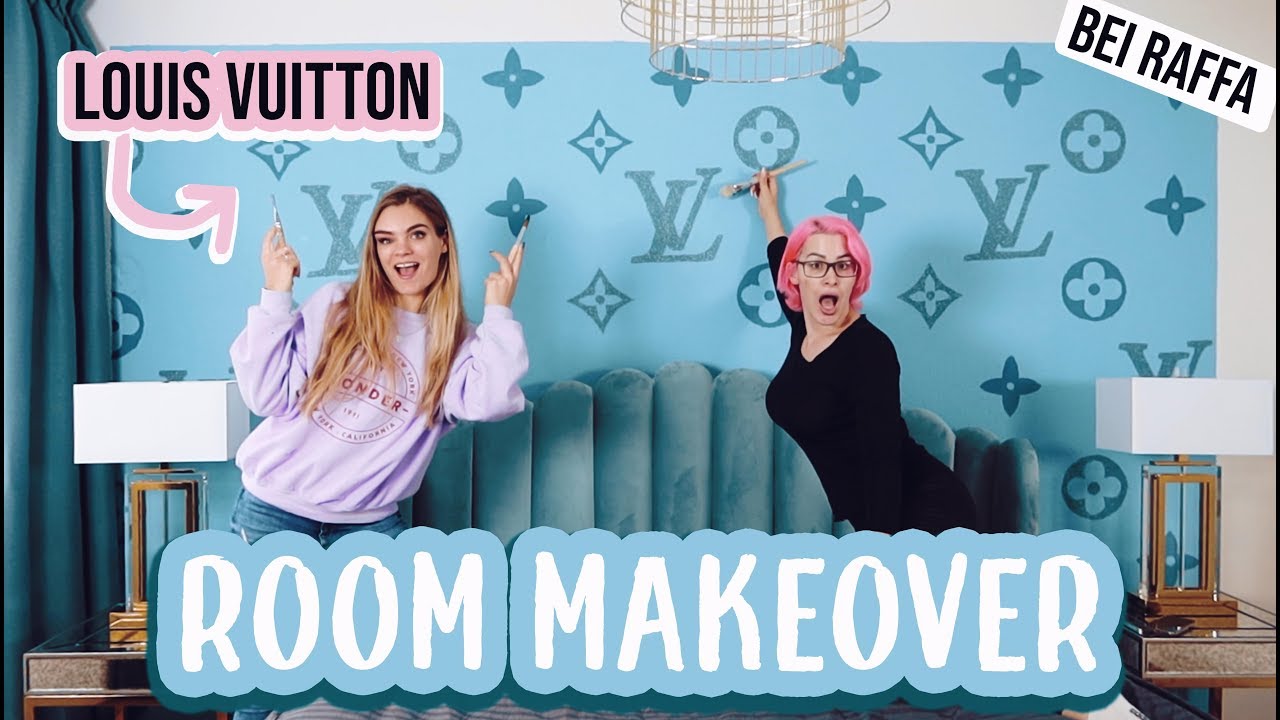 Schlafzimmer DIY Louis Vuitton Wand - Room Makeover bei Raffa's Plastic Life - Teil 9 // I'mJette