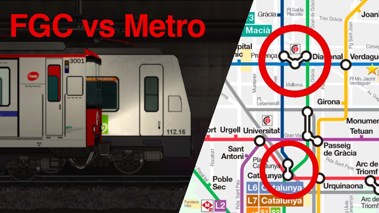 Challenge FGC vs METRO! || Carrera de Catalunya a Diagonal || FGC115 vs TMB3000 || MetroSim i FGCSim