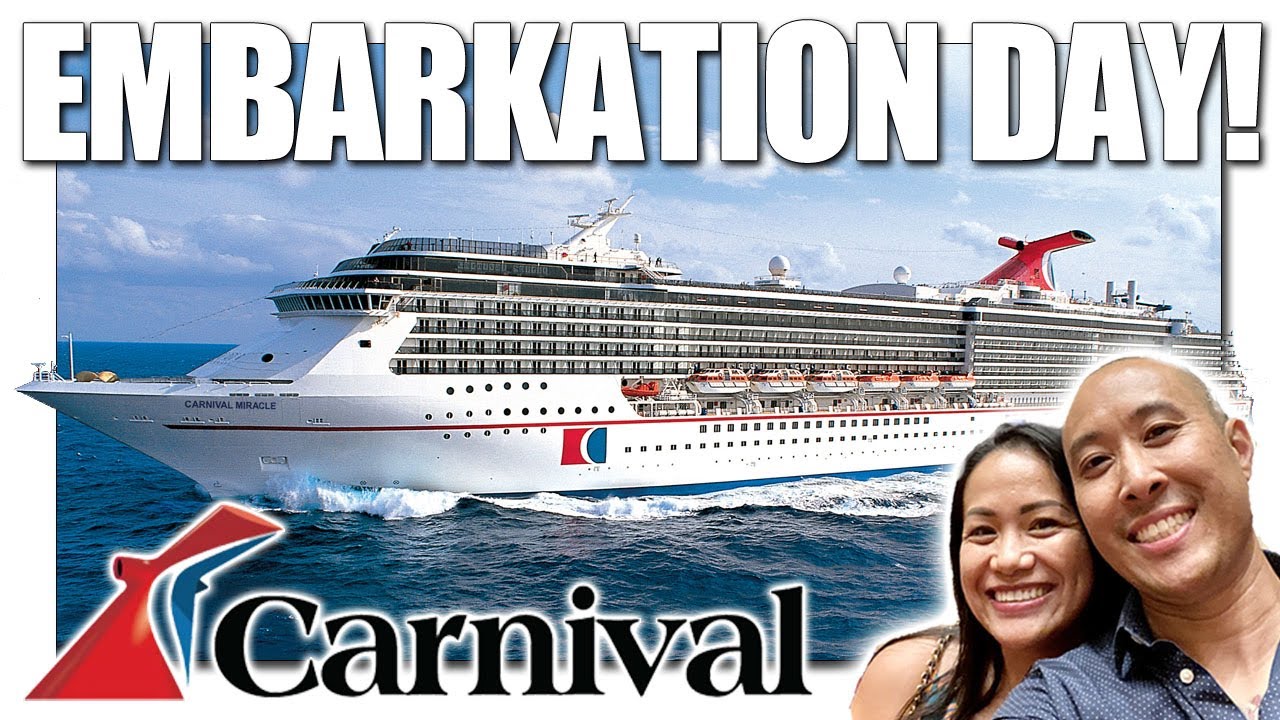Boarding the CARNIVAL MIRACLE CRUISE Embarkation Day to ALASKA DAY 1 & 2!