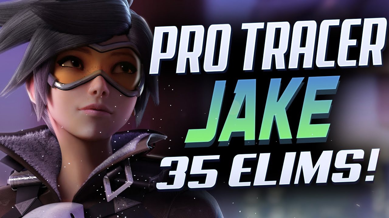 JAKE PRO DPS - TRACER GAMEPLAY! [ OVERWATCH SEASON 25 TOP 500 ]