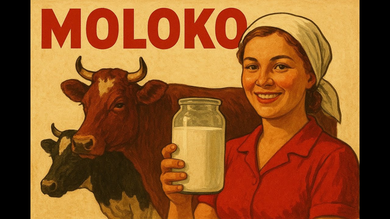 Soviet Food. Shopping For Milk At 