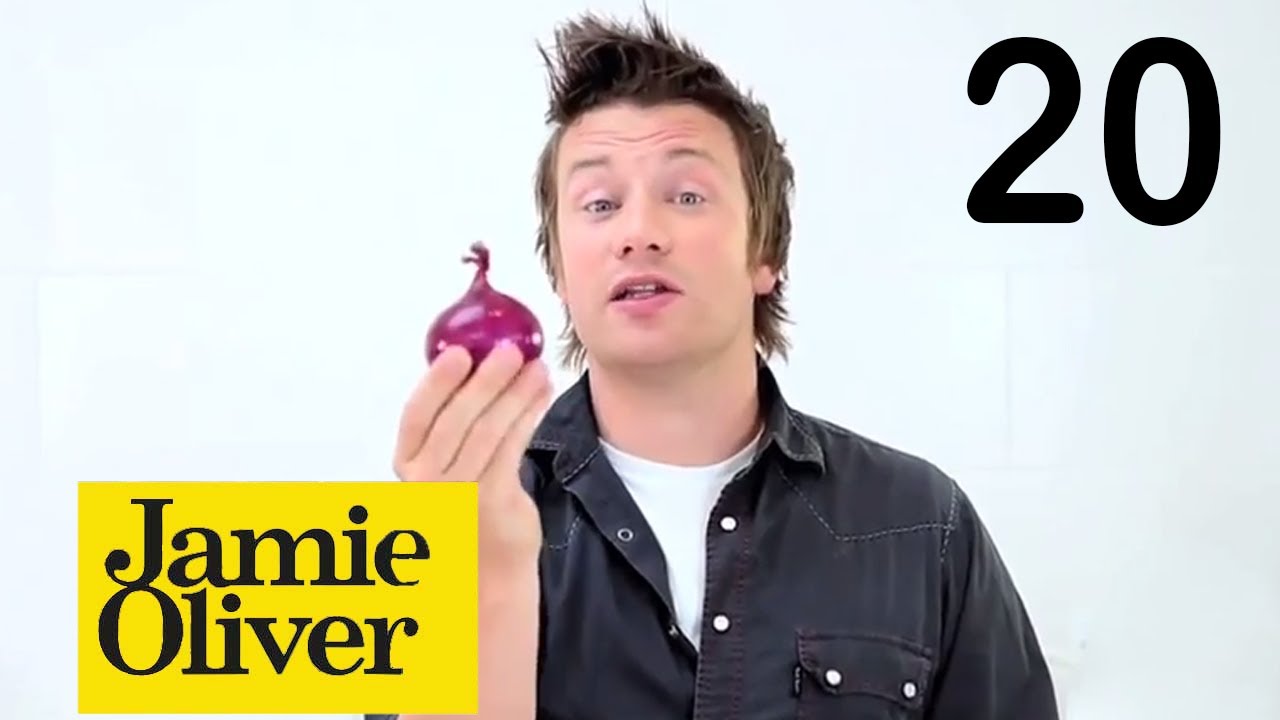 Jamie Oliver. Нарезка лука