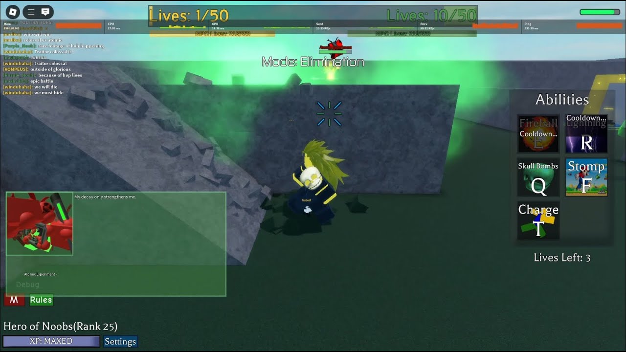 Traitor Colossal Vs Atomic Experiment - Noobs Vs Zombies Realish Reborn