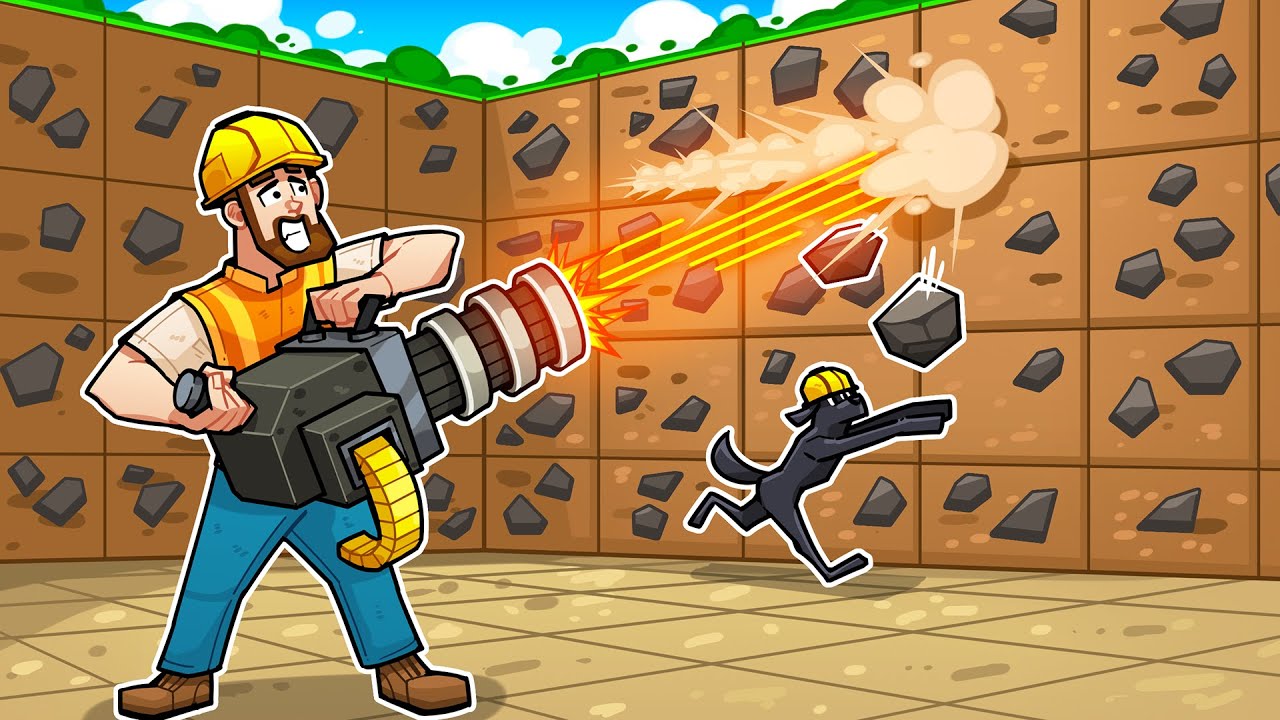 I used a MINIGUN to mine coal!