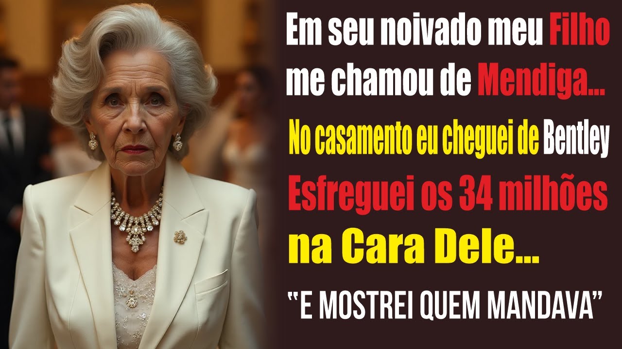 Meu Filho me chamou de mendiga no noivado… no casamento mostrei os R$34 milhões dentro da igreja