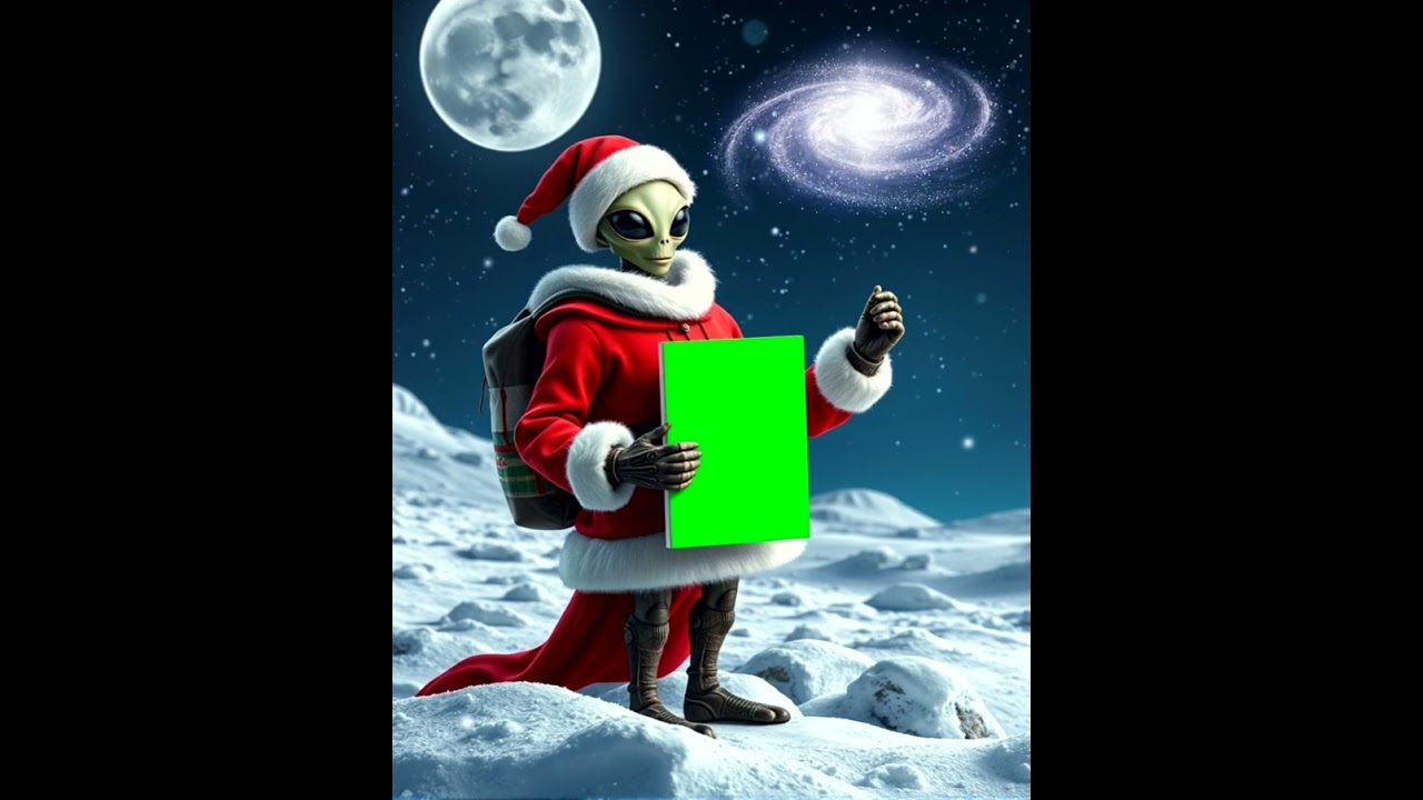 Merry Christmas green screen