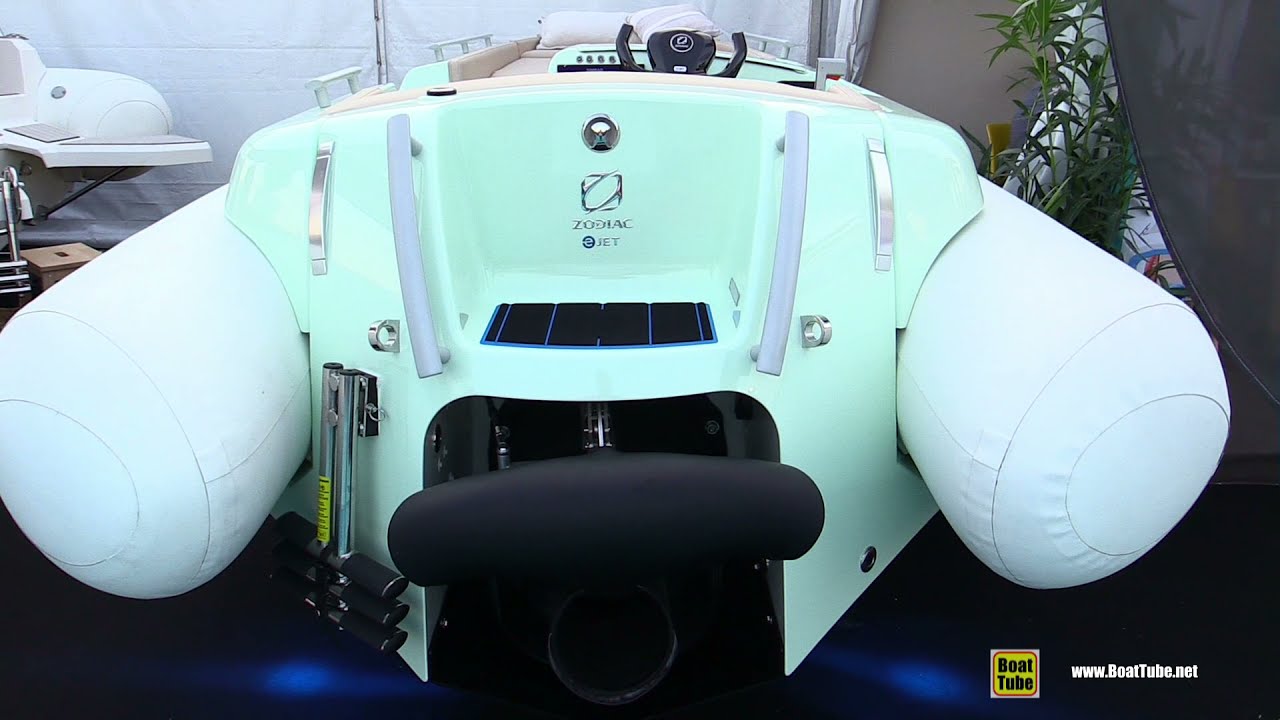 2022 Zodiac eJet 450 Electric Jet Inflatable Boat - Walkaround Tour - 2021 Cannes Yachting Festival
