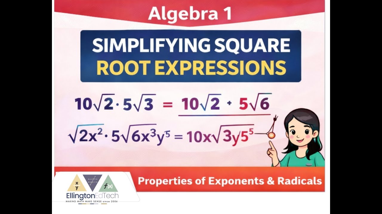 Simplifying Square Root Expressions | Algebra 1 in Texas (A.11AB)