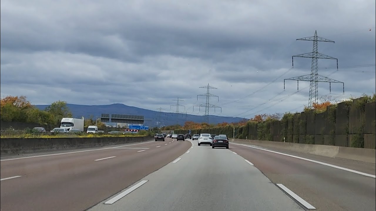 A drive from weiterstadt to Steinbach over Highway/Autobahn A5  PLEASE LIKE&SUBSCRIBE 