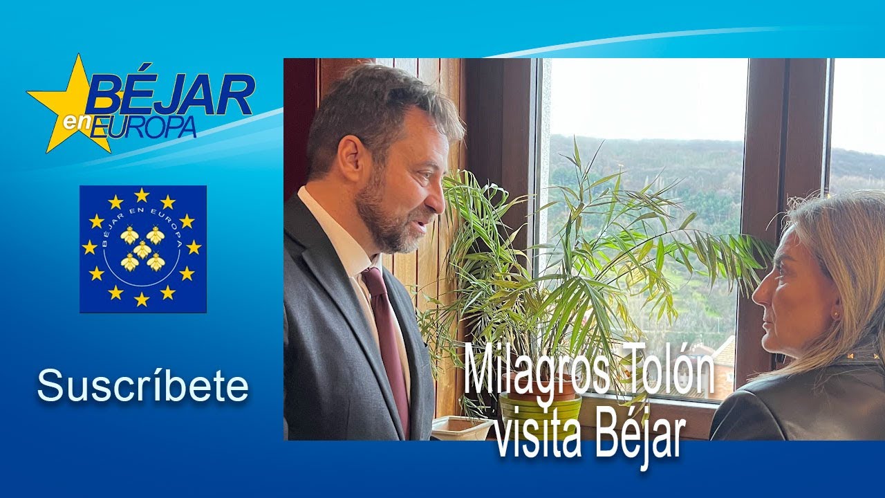 Béjar recibe a Milagros Tolón, ministra de Educación y Deportes