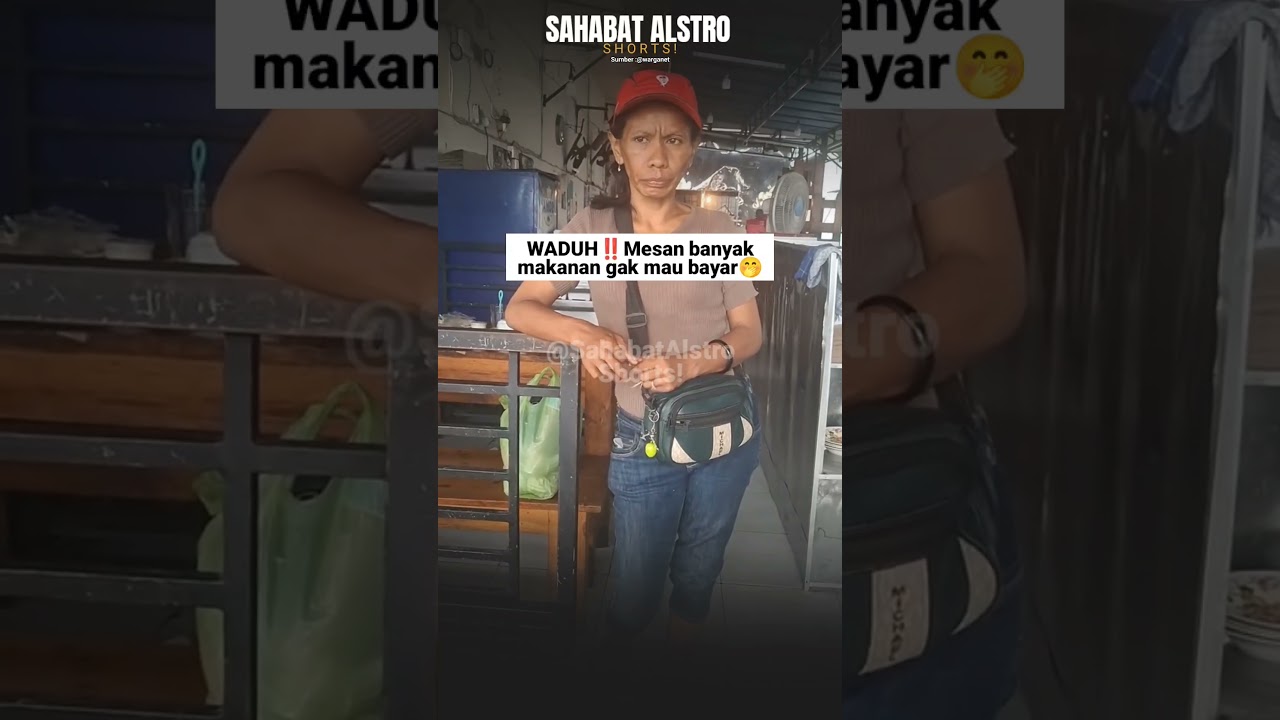 Emak-emak gak punya hati, mesan banyak makanan tapi saat sudah habis gak mau bayar.