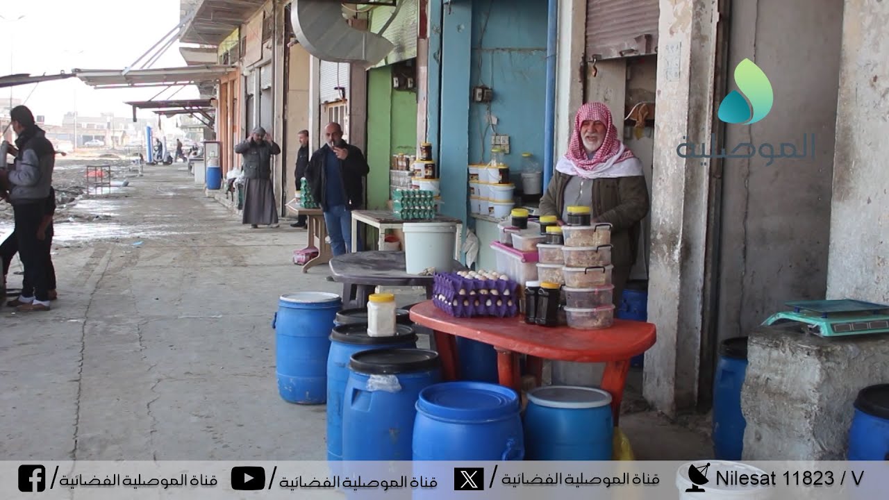 سوق اليابسات يشهد اقبالا كبيرا من اهالي المدينة و المحافظات الاخرى على شراء الدهن الحر واللبن