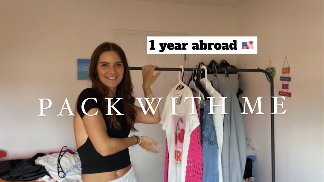 PACK WITH ME for 1 year abroad 🇺🇸