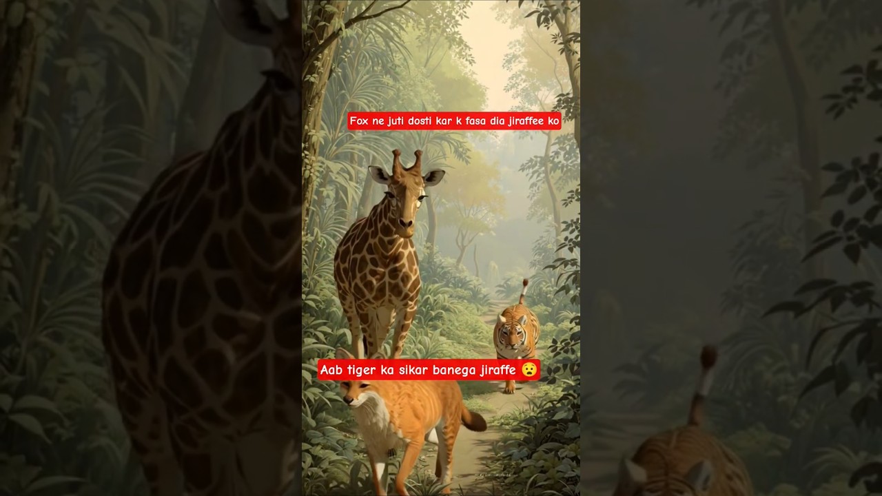 chalak lomri aur jiraffe ki dosti 
