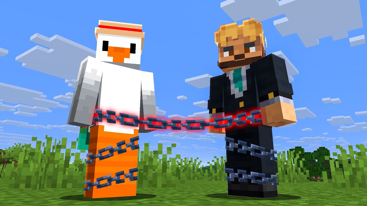 Can We Beat Minecraft Chained Together?