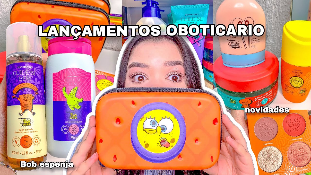 ABRINDO OS LANÇAMENTOS DO OBOTICARIO💗linha do Bob Esponja 🍍comprinhas de autocuidado