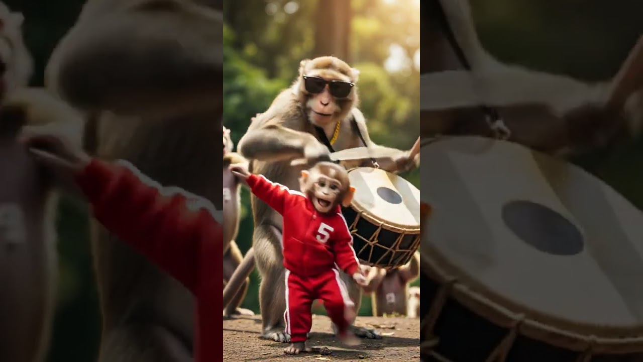 Baby Monkey Ki Dance Party 🎉 Papa Monkey Ka Epic Moves Unleashed 