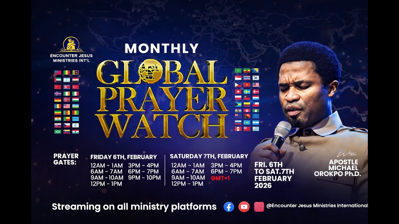 9PM PRAYER WATCH || 06.02.2026 || Apostle Michael Orokpo Ph.D